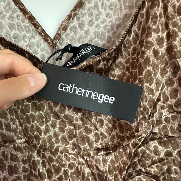 Catherine Tank Elegant Leopard - Leopard Silk Tank Top - Picture 7 of 9